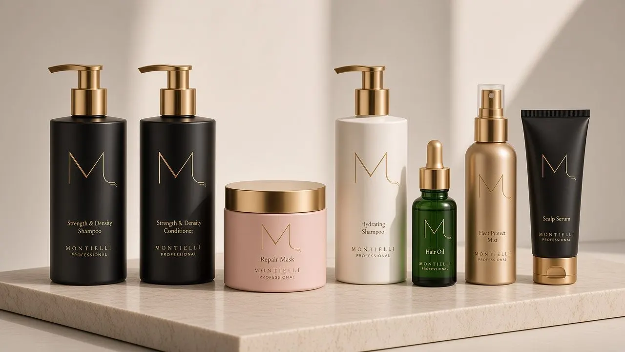 La colección Montielli: siete productos con el monograma M dorado